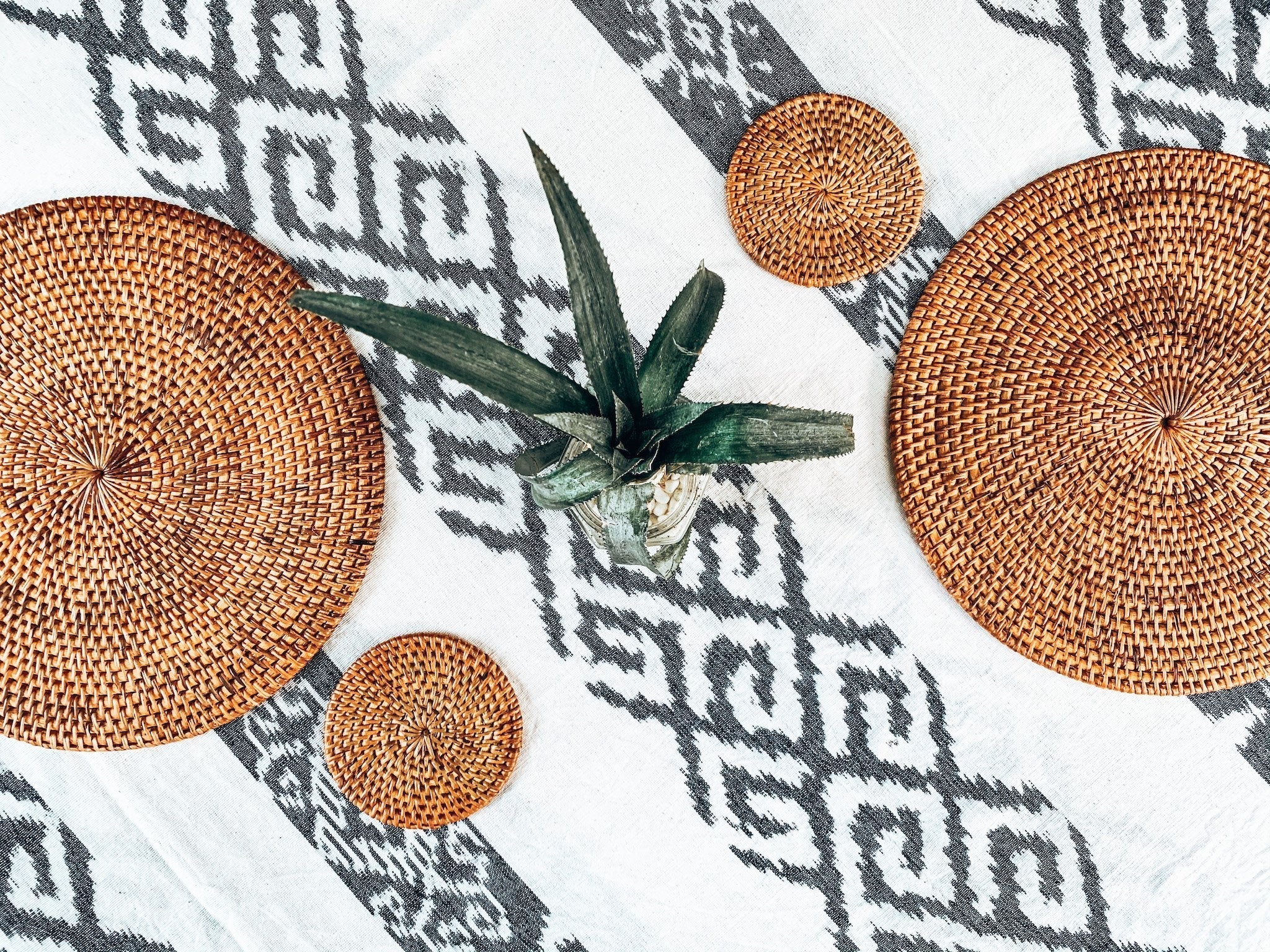 Rattan Coasters | 100% Natural Tableware