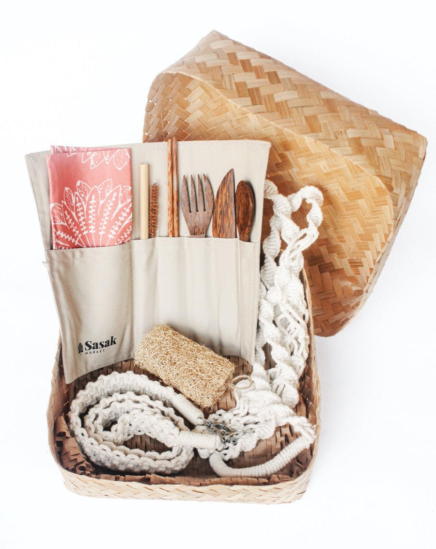 Eco Travel Bundle: Coconut, Bamboo, Macrame