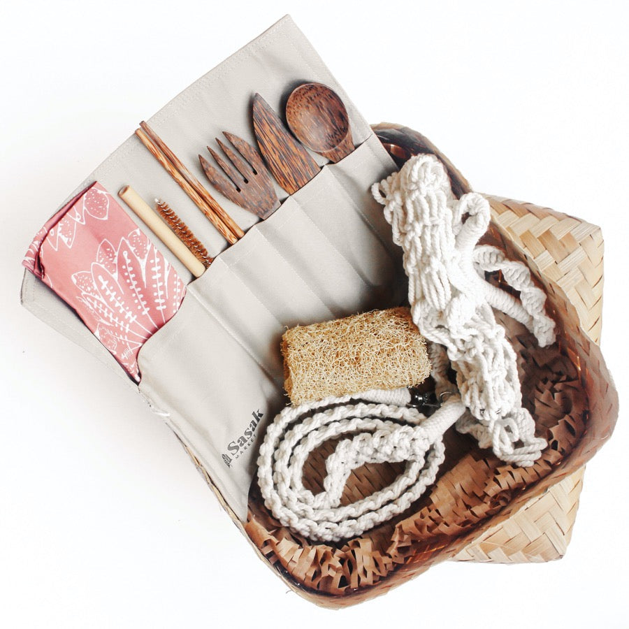 Eco Travel Bundle: Coconut, Bamboo, Macrame