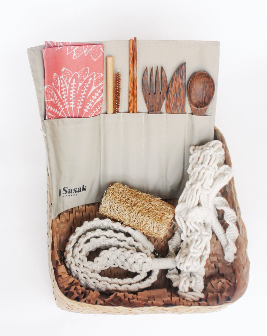 Eco Travel Bundle: Coconut, Bamboo, Macrame