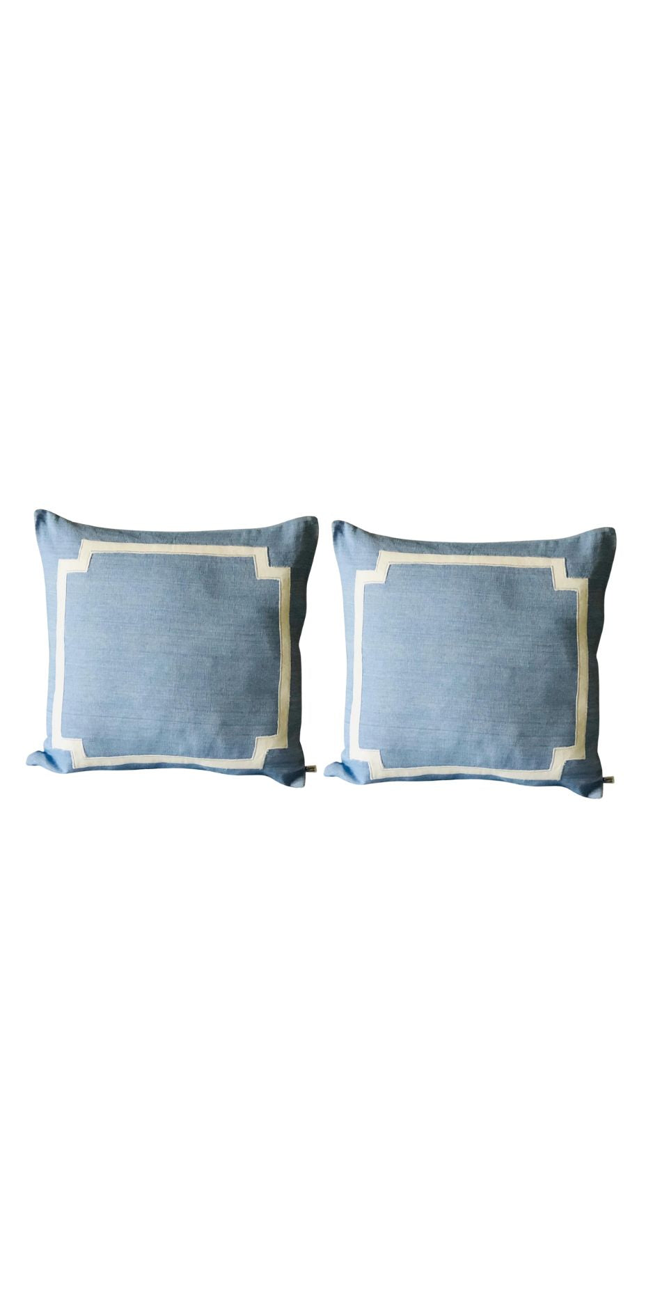 French Blue Euro Shams | Sustainble Home Decor