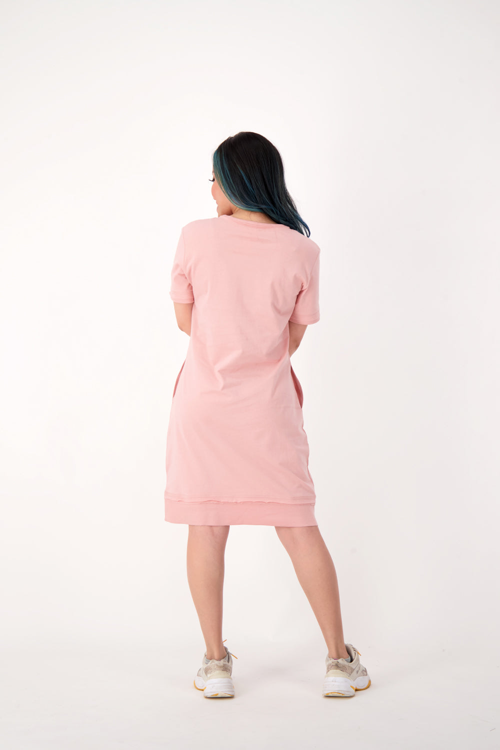 Pink Comfy Pocket Dress