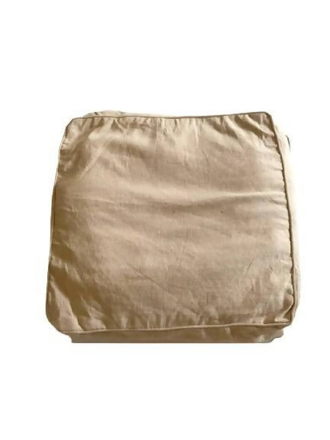 Beige Boxedge Cushion Floor Pillows, Floor Cushion Cover