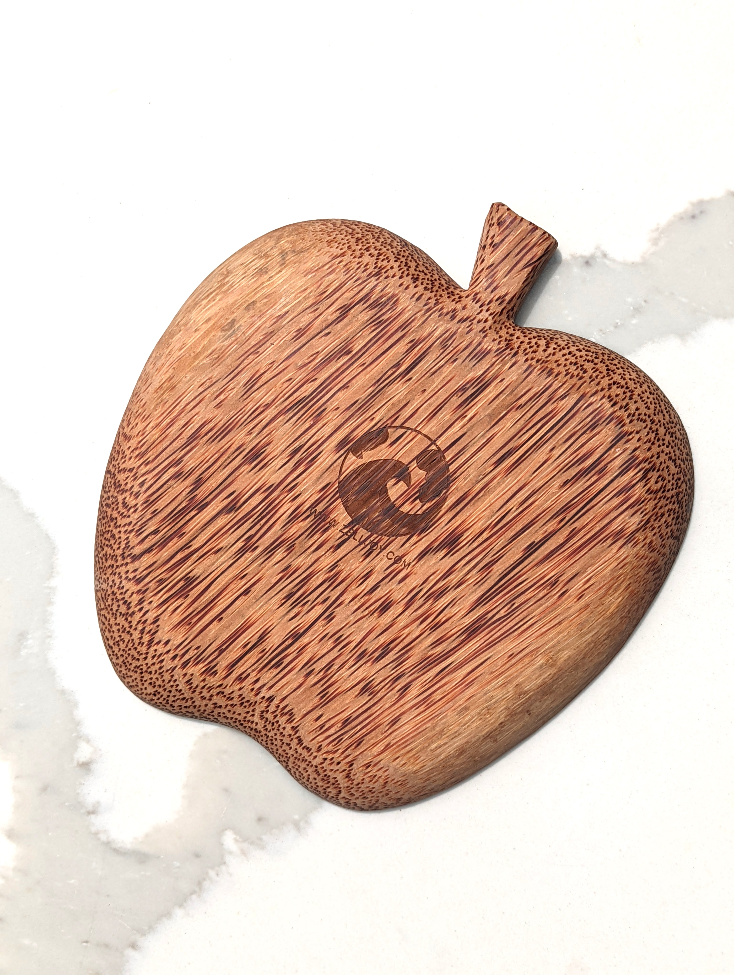 Coconut Wood Platter | Apple Shape Plate