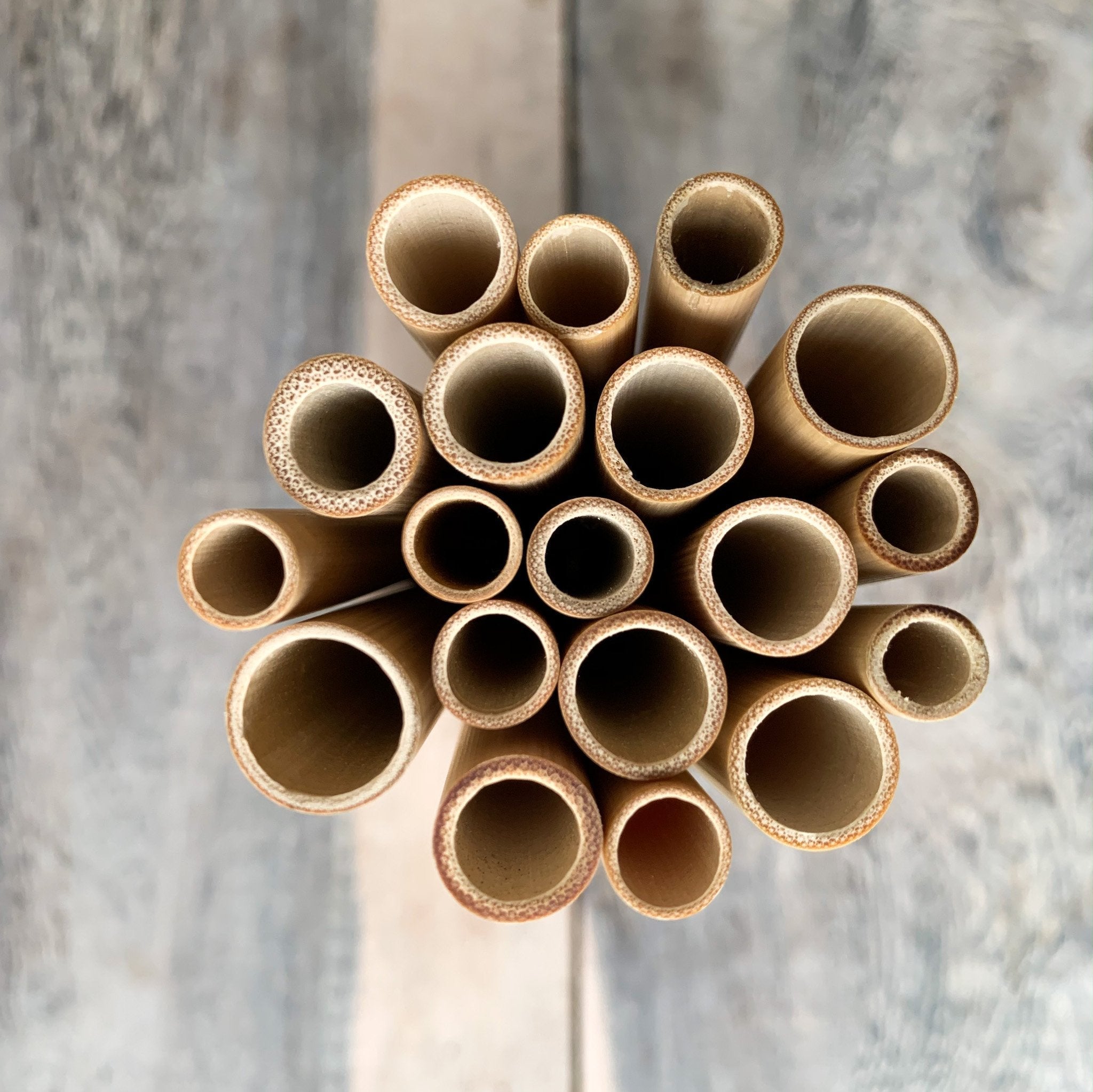 Bamboo Straws, Set of 4 with a Cleaner Set