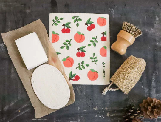 Swedish Dish Cloths | Compostable Sponge Cloths - Blueberry