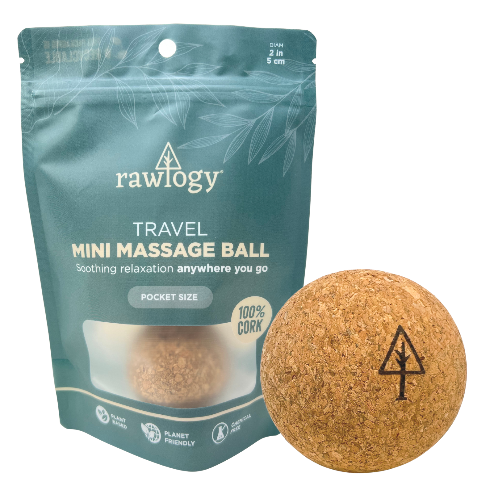 Rawlogy® Cork Massage Ball | Mini (1.9")