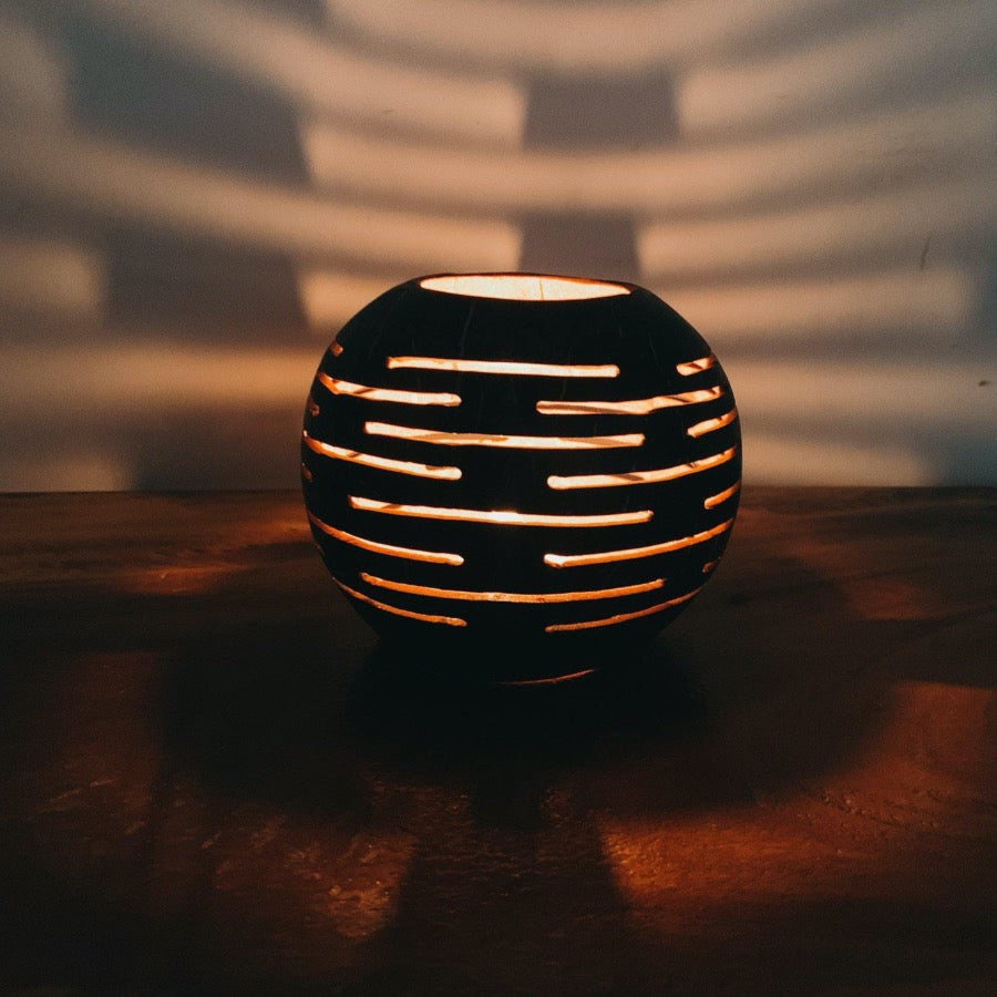 Coconut Candle Cover - Sunrise | Eco-friendly Home Decor