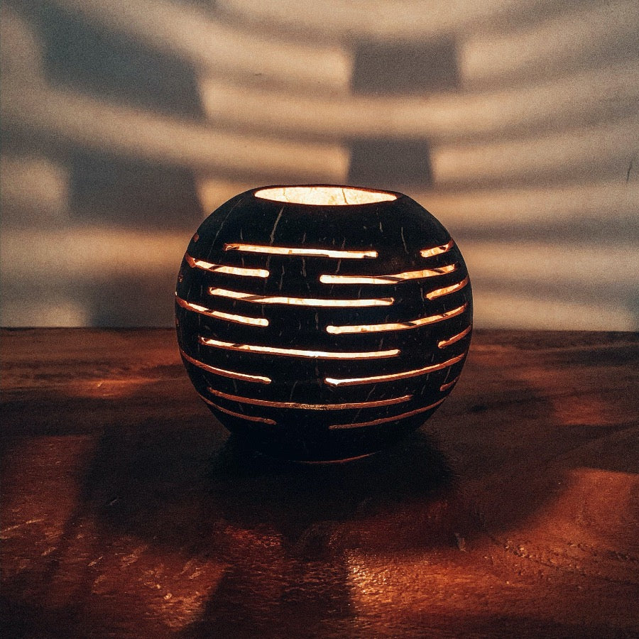 Coconut Candle Cover - Sunrise | Eco-friendly Home Decor