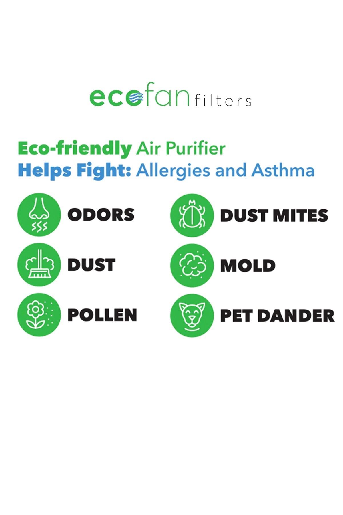 Eco-friendly Air Purifier EcoFan Filters