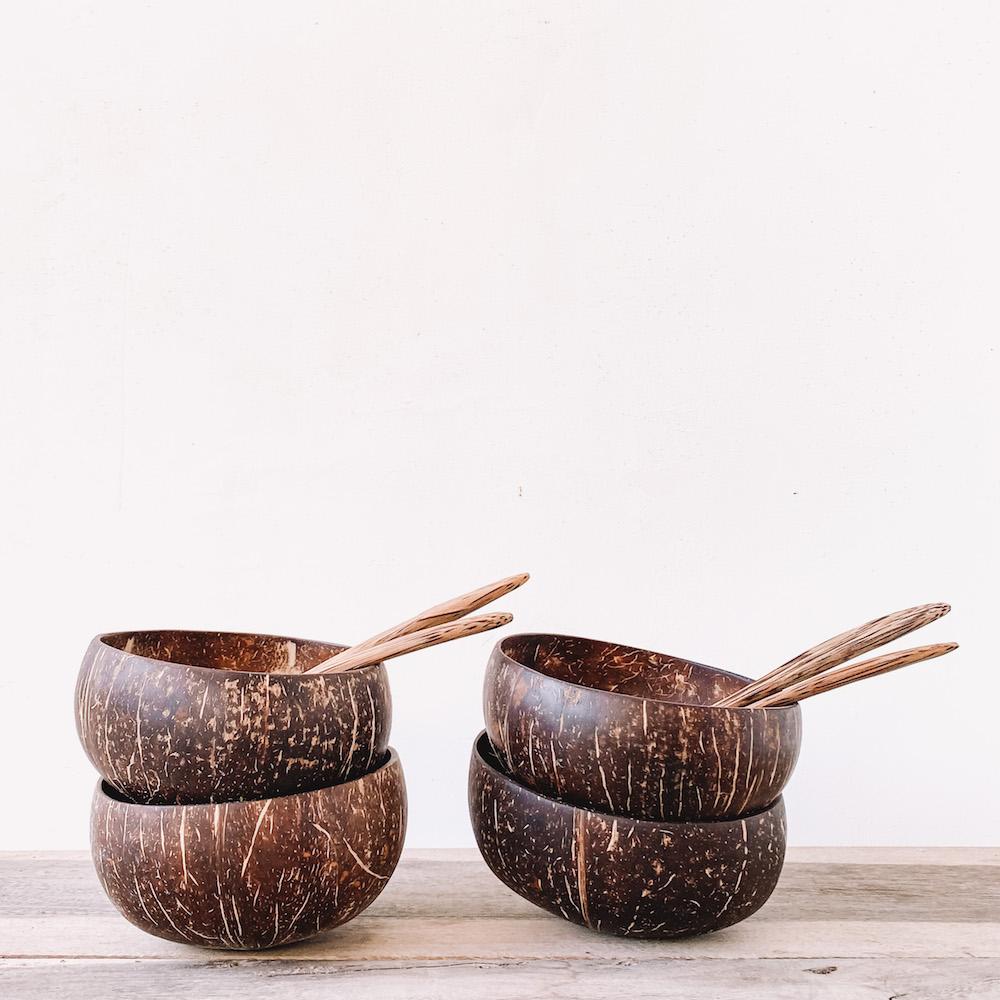 Coconut Bowl + Spoon | Sustainable Kitchenware