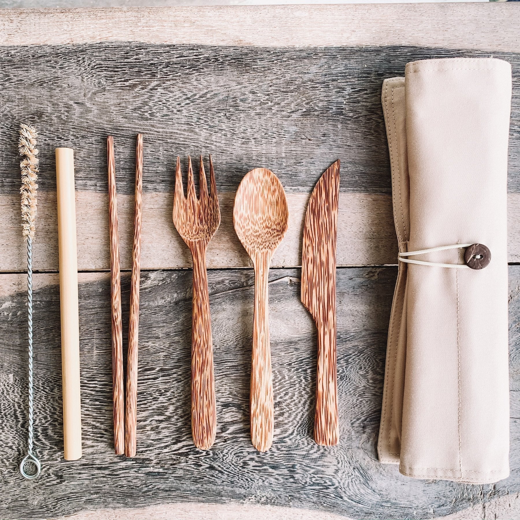 Coconut Cutlery Kit | Eco-friendly Kitchenware