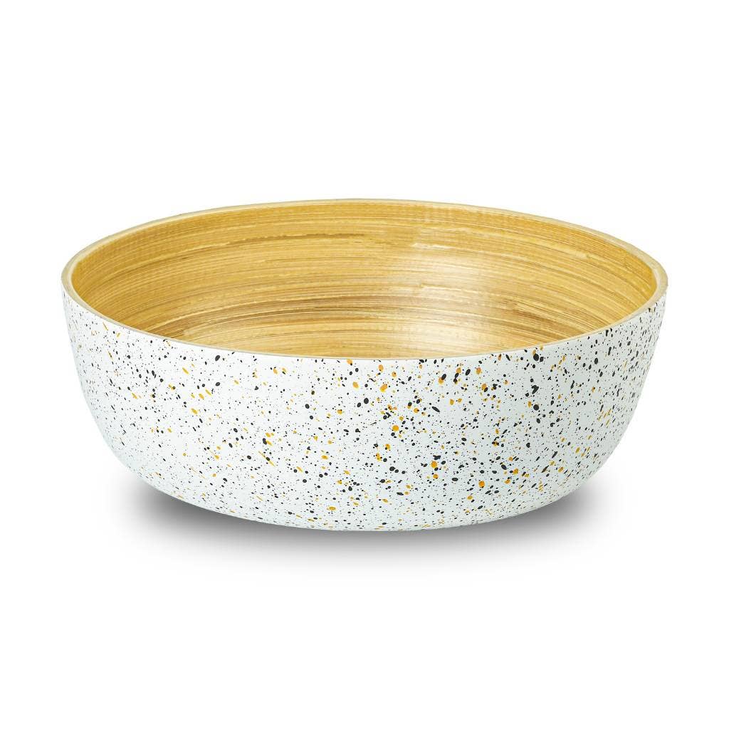 Extra Large Bamboo Salad Bowl (28cm / 11" Diameter): Dark grey