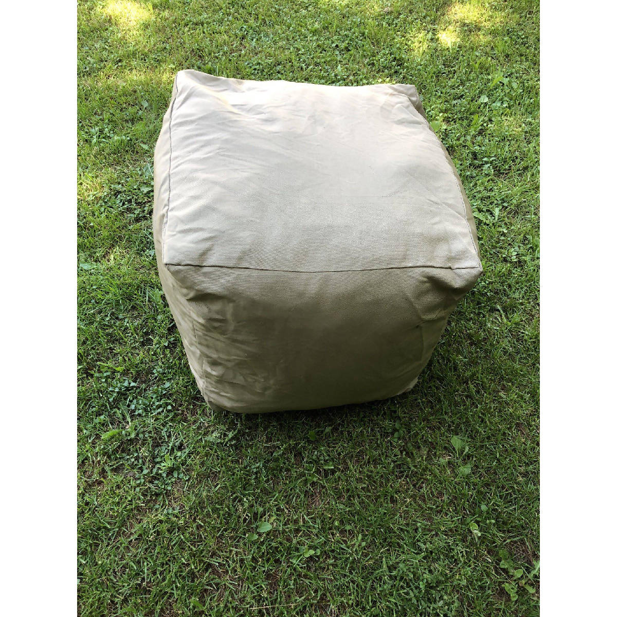 DIY Pouf Cover, Outdoor Poufs, Brown Poufs
