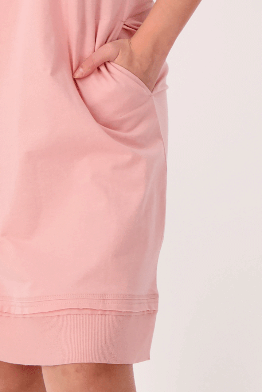 Pink Comfy Pocket Dress
