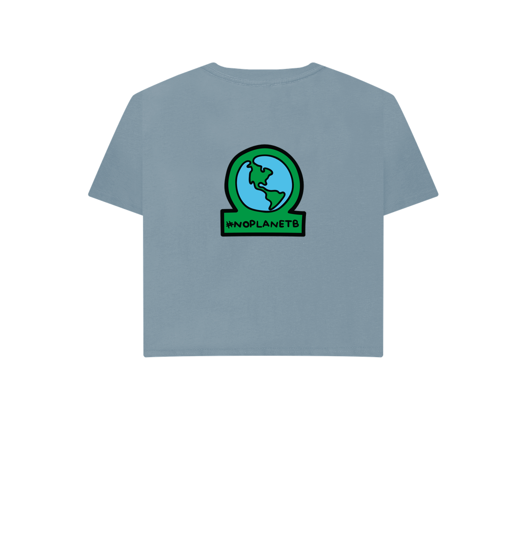 No Planet B Crop Top T-shirt | White Crop Top | Save The Earth White T-shirt | Earth Tops