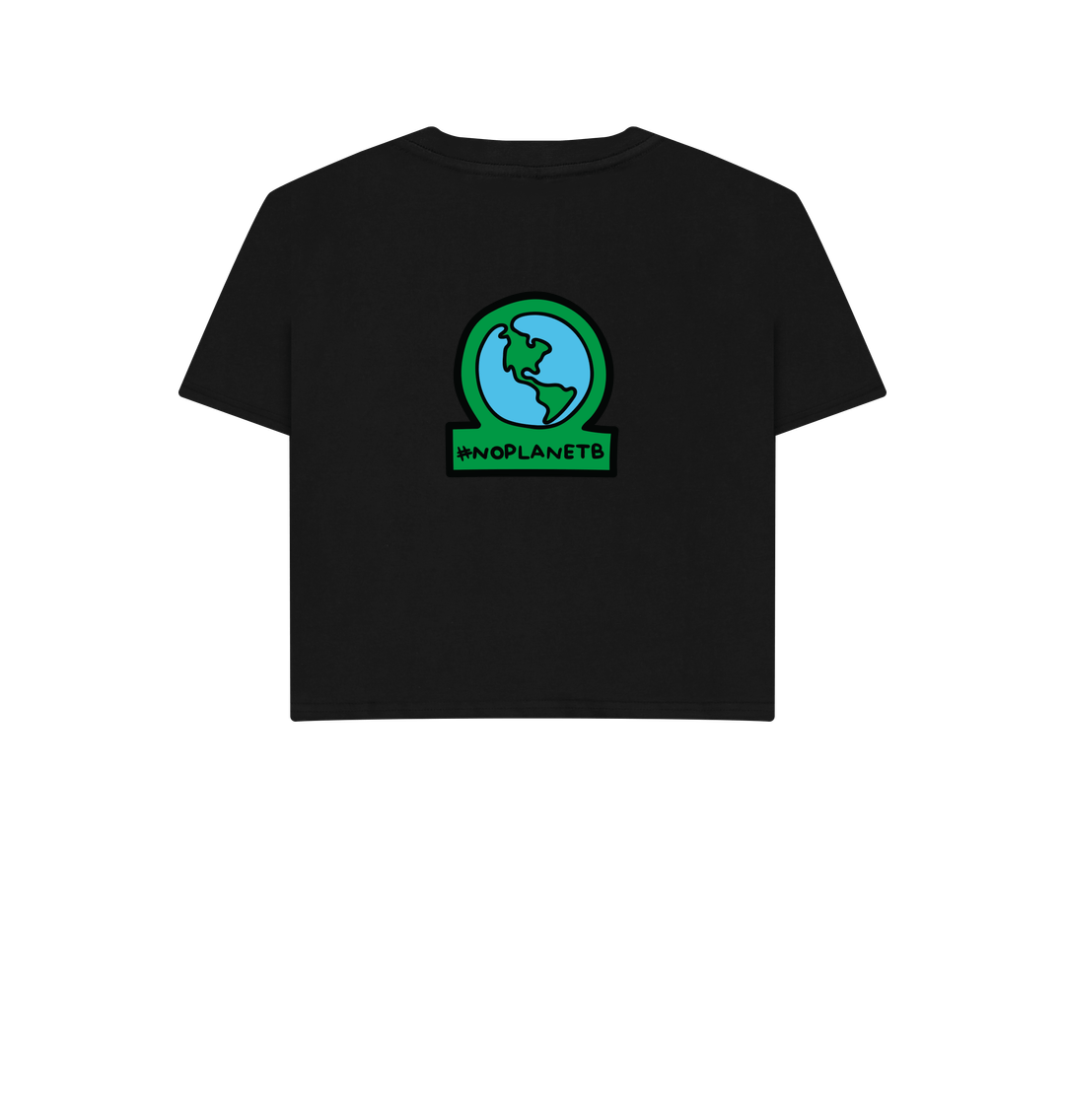 No Planet B Crop Top T-shirt | White Crop Top | Save The Earth White T-shirt | Earth Tops