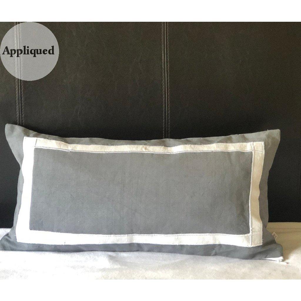 Gray Trim Pillows