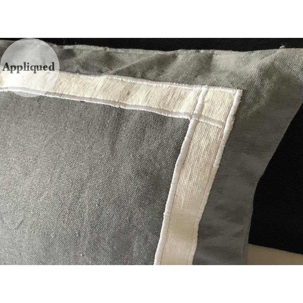 Gray Trim Pillows