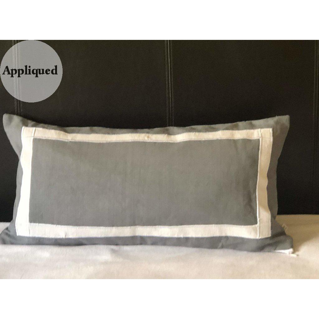 Gray Trim Pillows