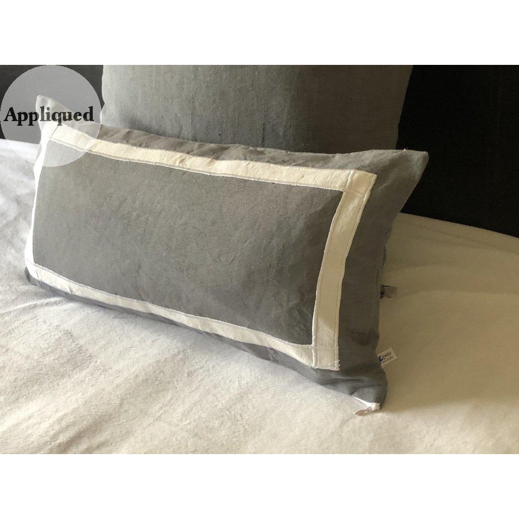 Gray Trim Pillows