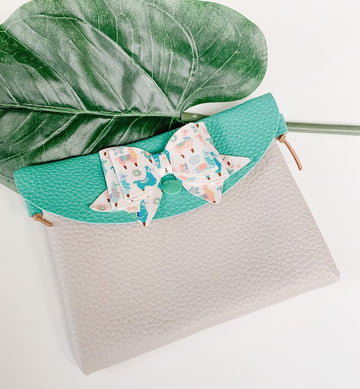 Little Girl's Green Lama Vegan Purse by Oakley Rae Handmade