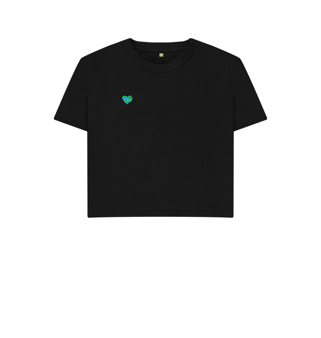 No Planet B Crop Top T-shirt | White Crop Top | Save The Earth White T-shirt | Earth Tops