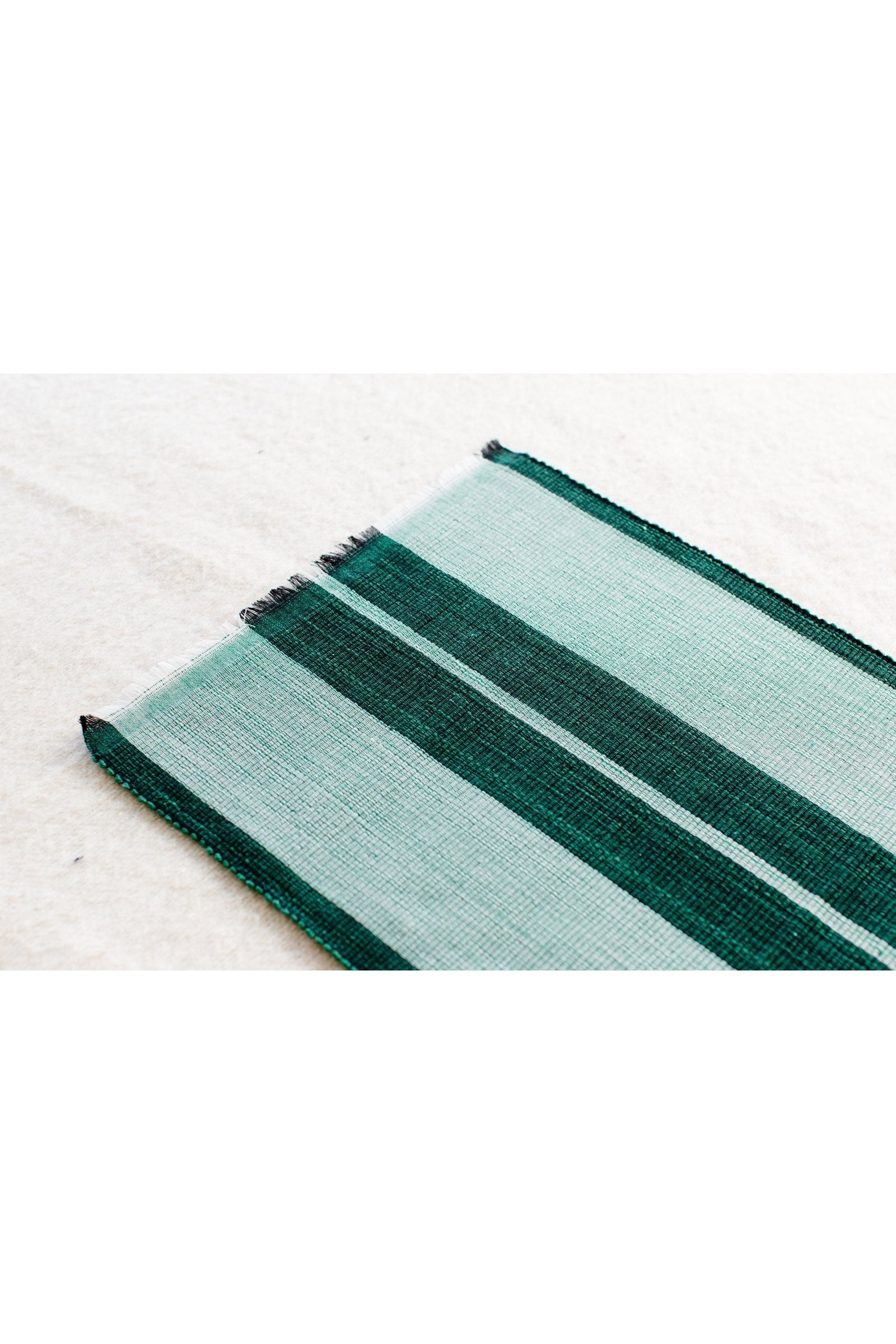 Woven Cotton Dining Placemat | Forrest Green