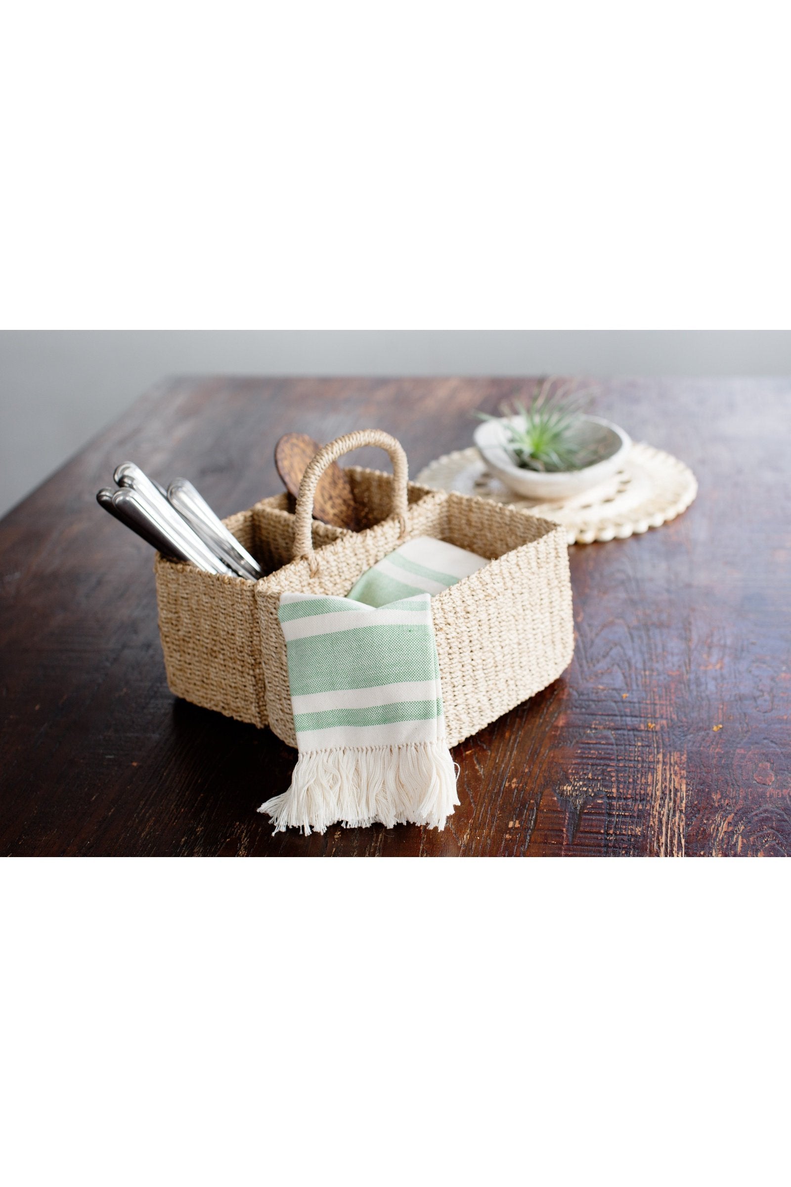 Abaca Handwoven Caddy Organizer