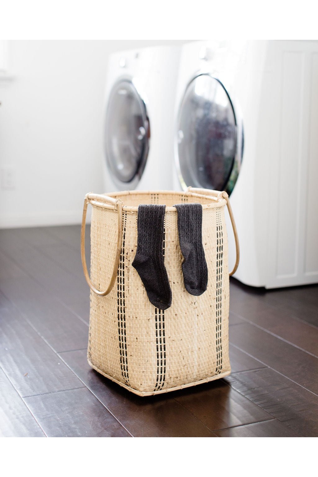 Natural Laundry Basket with Handle