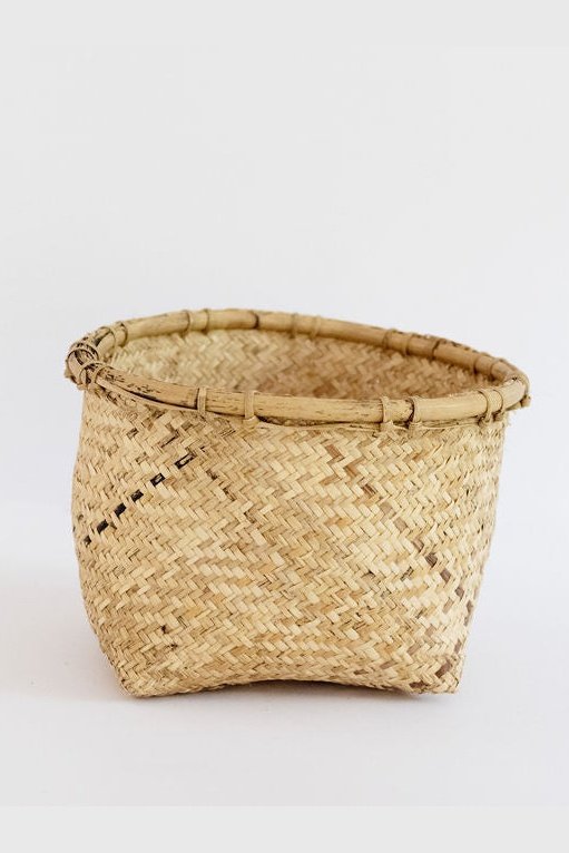 Storage Organizer with Rattan Rim