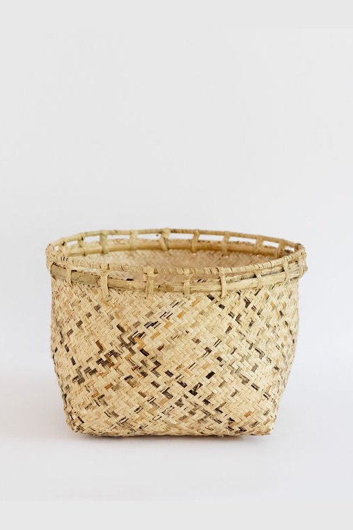 Storage Organizer with Rattan Rim