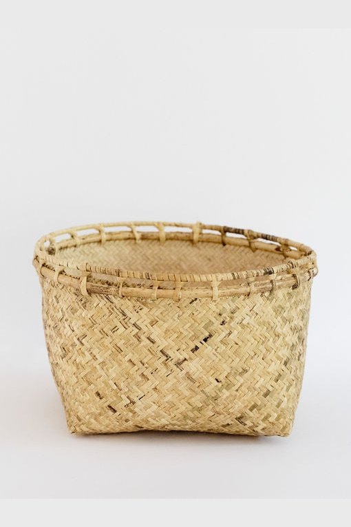 Storage Organizer with Rattan Rim