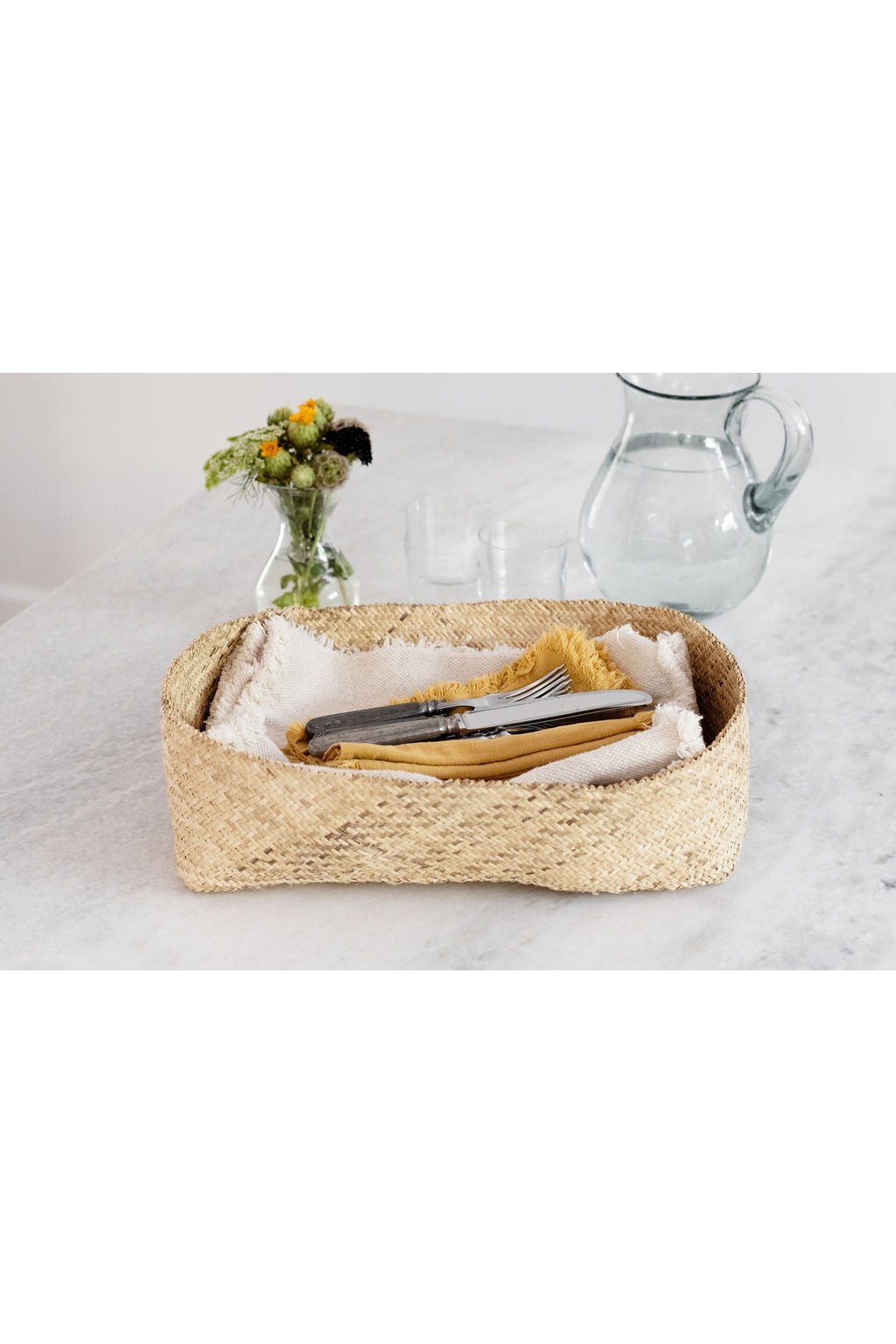 Rattan Woven Serving Rectangle Tray