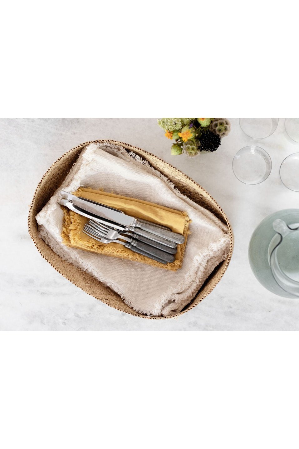 Rattan Woven Serving Rectangle Tray