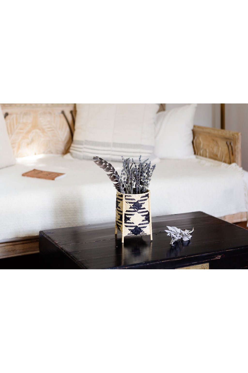 Catchall Woven Basket with Stand