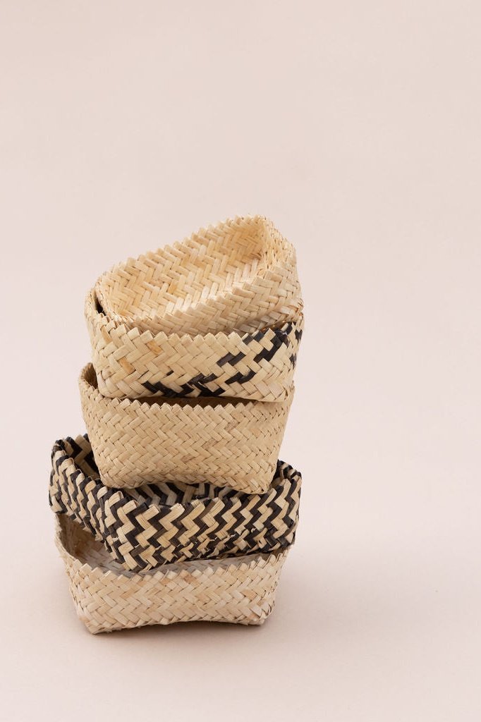 Square Rattan Woven Tray