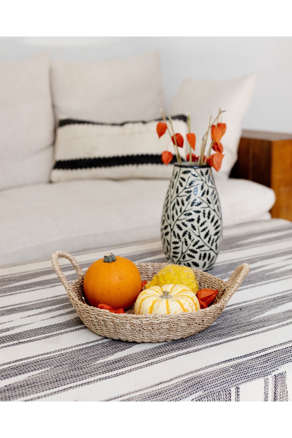 Woven Round Tray I All Natural