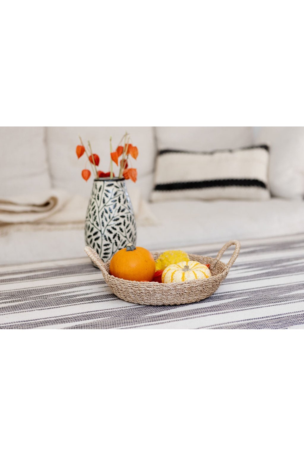 Woven Round Tray I All Natural