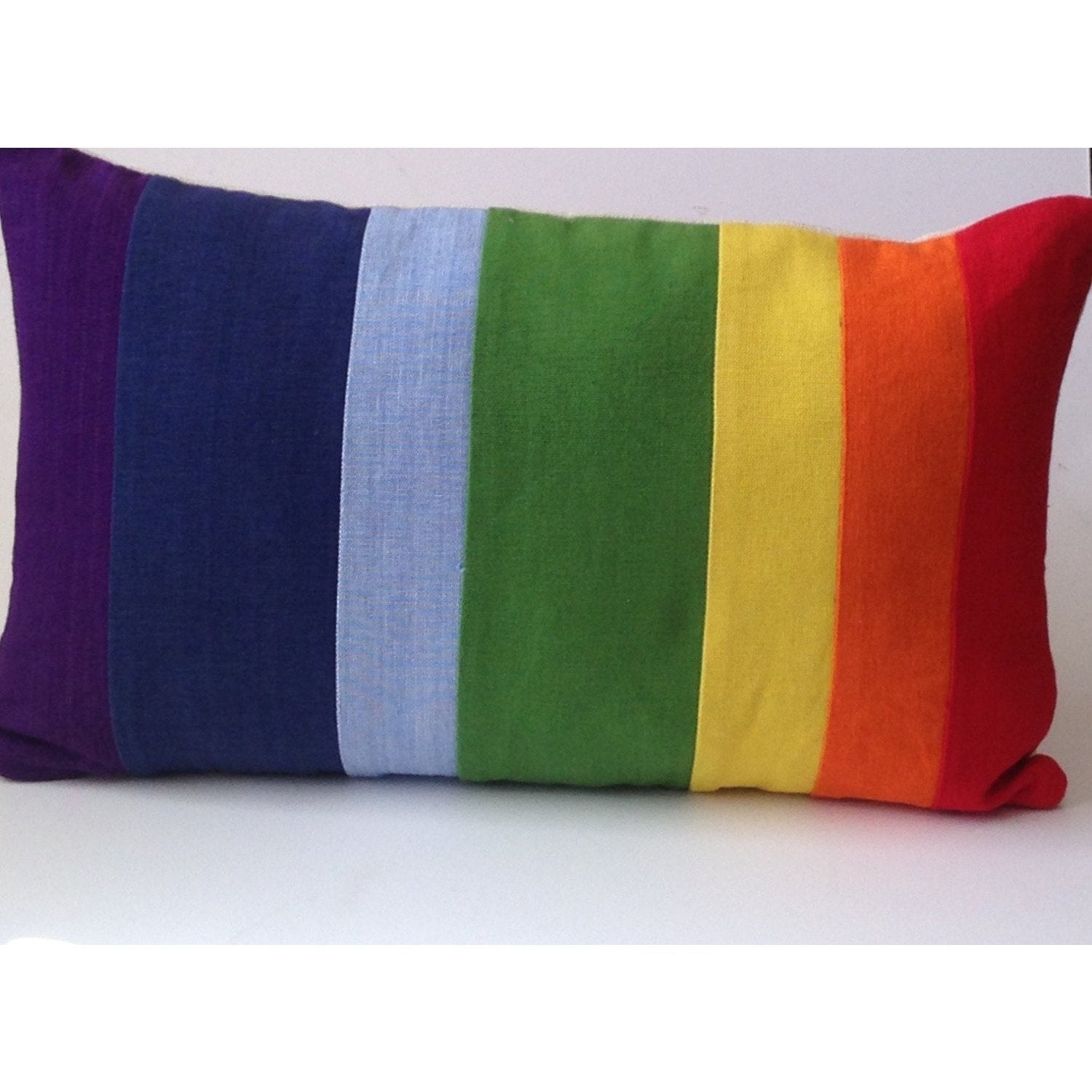 Rainbow Pillow Cover, Nursery Color Block Pillow Cover