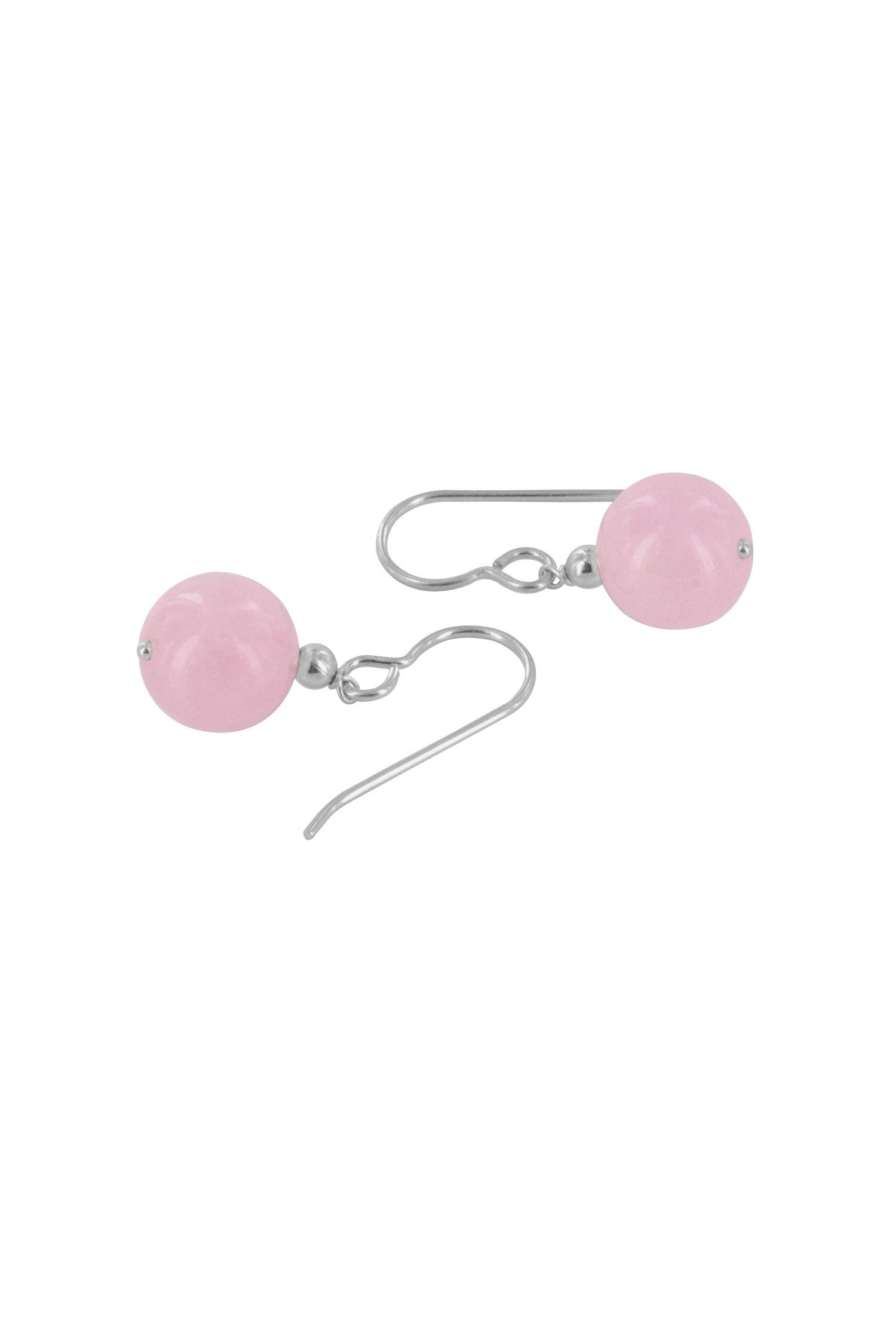 Rose Jade Drop Earrings
