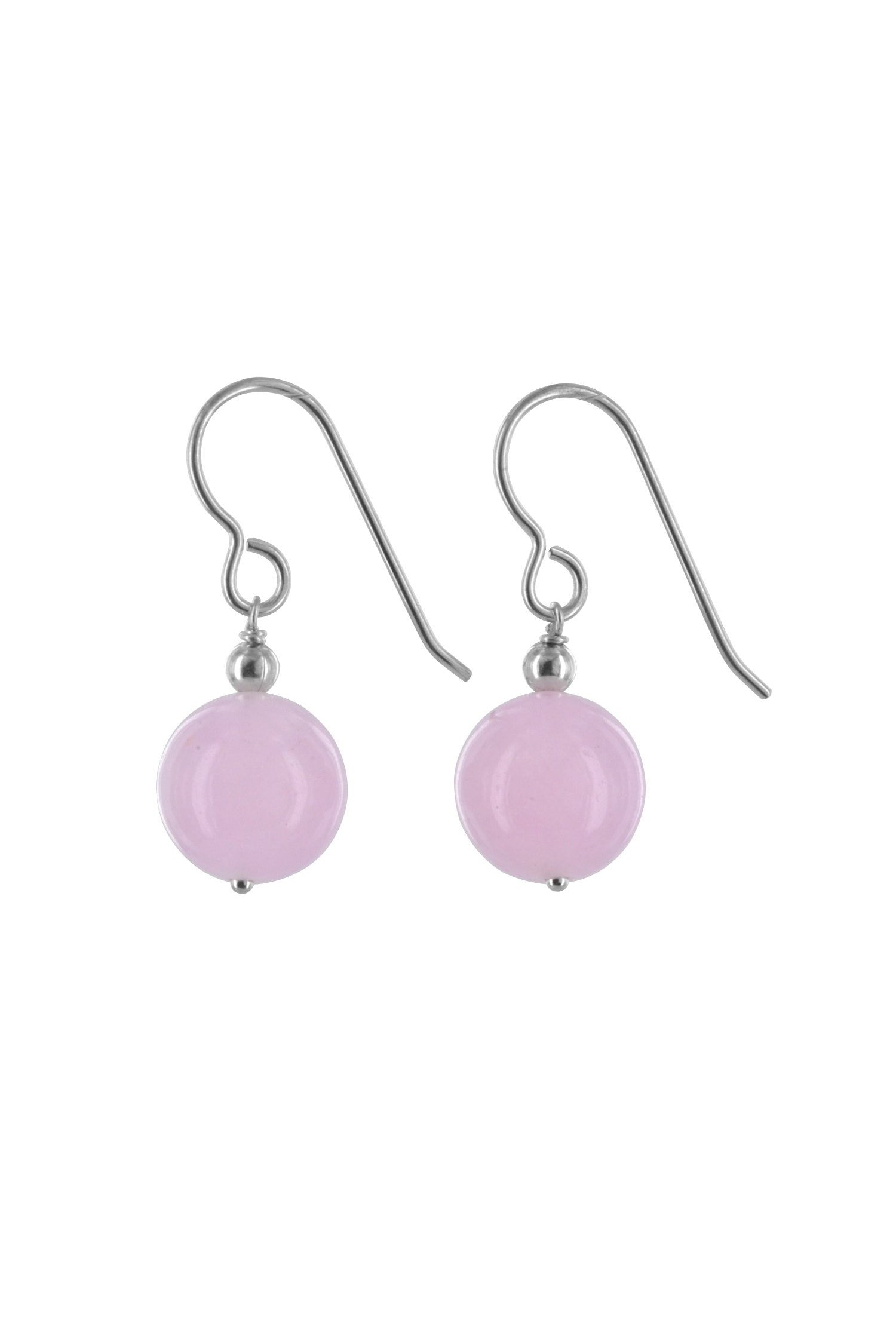 Rose Jade Drop Earrings