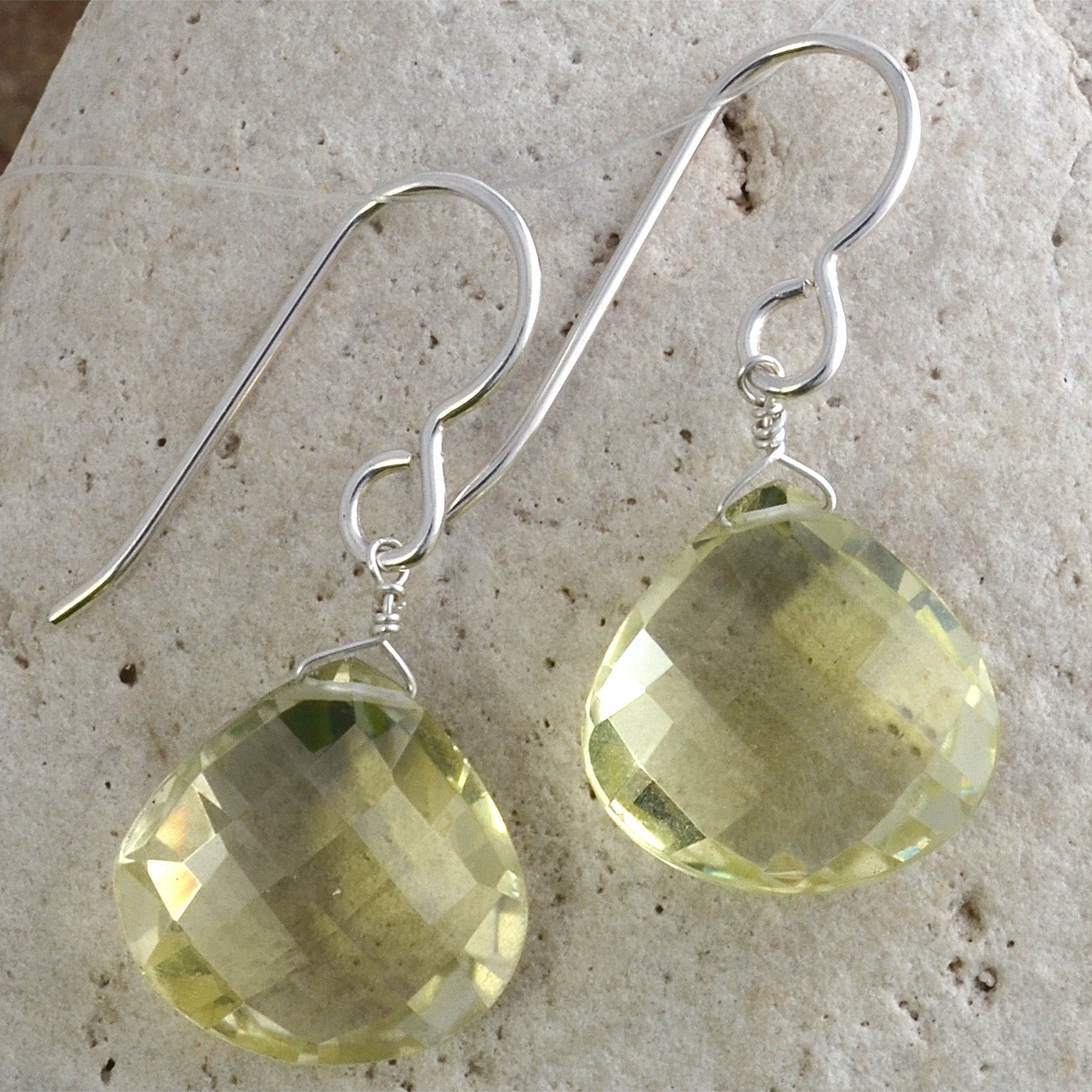 Lemon Quartz Genuine Gemstone Necklace