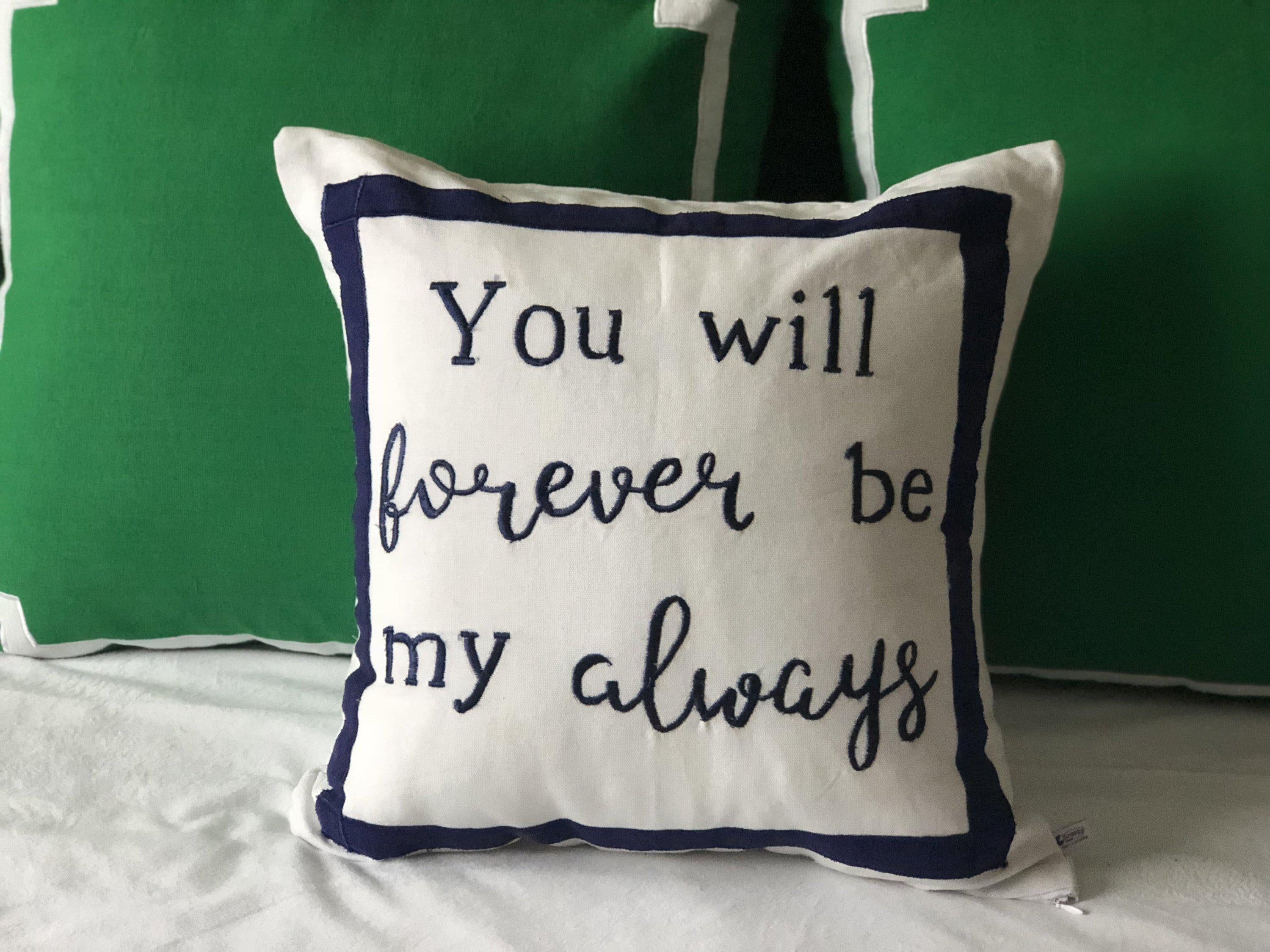 Wedding Gift, Throw Pillows with Words