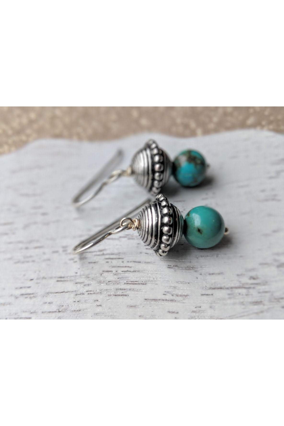 Turquoise Silver Earrings