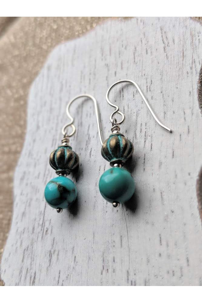Turquoise Blue Handmade Earrings