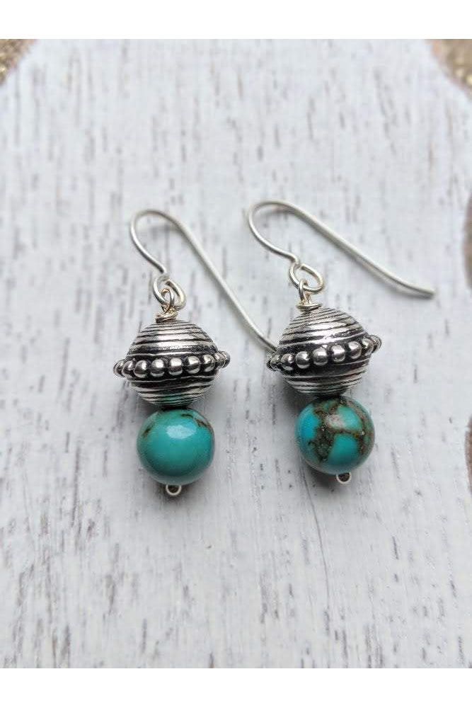 Turquoise Silver Earrings