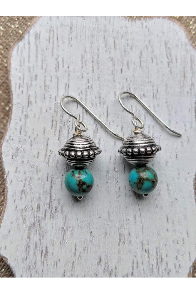 Turquoise Silver Earrings