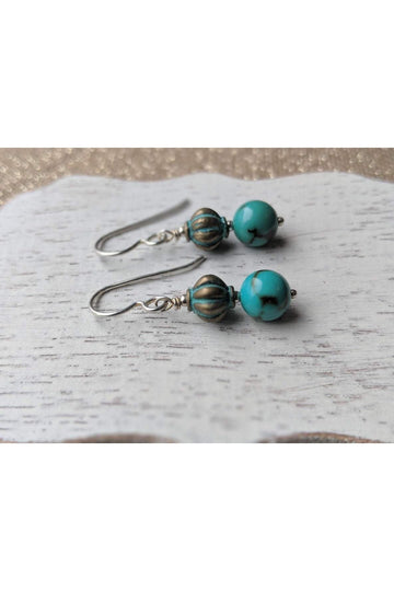 Turquoise Blue Handmade Earrings