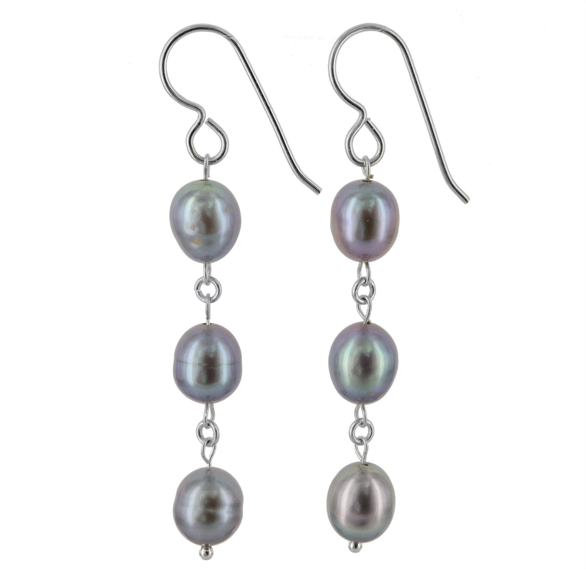 Dangle Pearl Earrings, June Birthstones